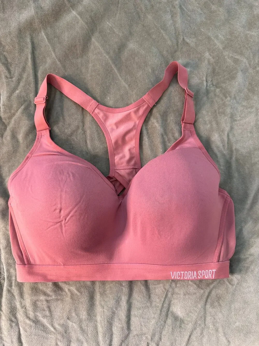Victoria's Secret Mauve Adjustable Padded Sports Bra.